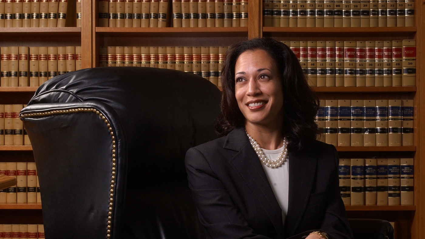 Why Harris is talking about his story as a prosecutor: NPR